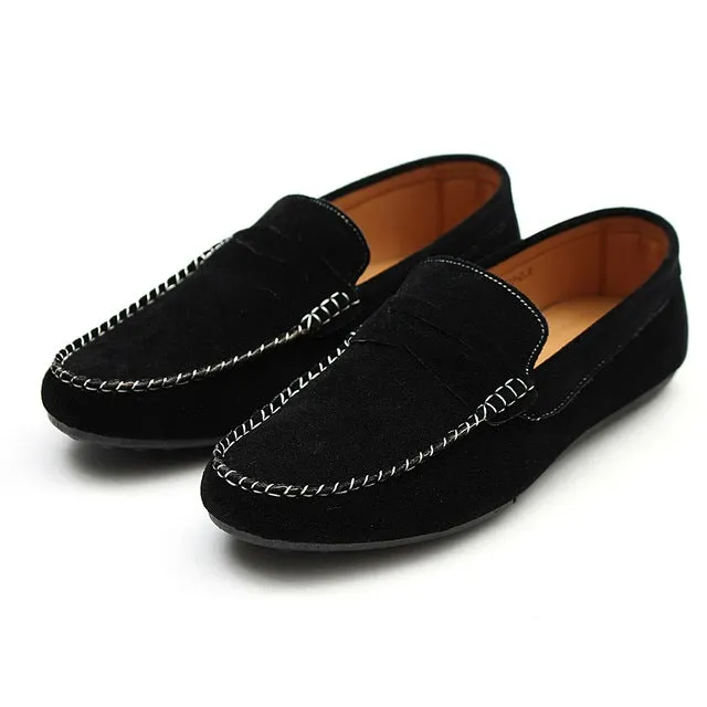 Soft Moccasins Men Loafers High Quality Suede Leather Shoes Men Flats Gommino Driving Shoes Summer Style Spring Loafers Camo