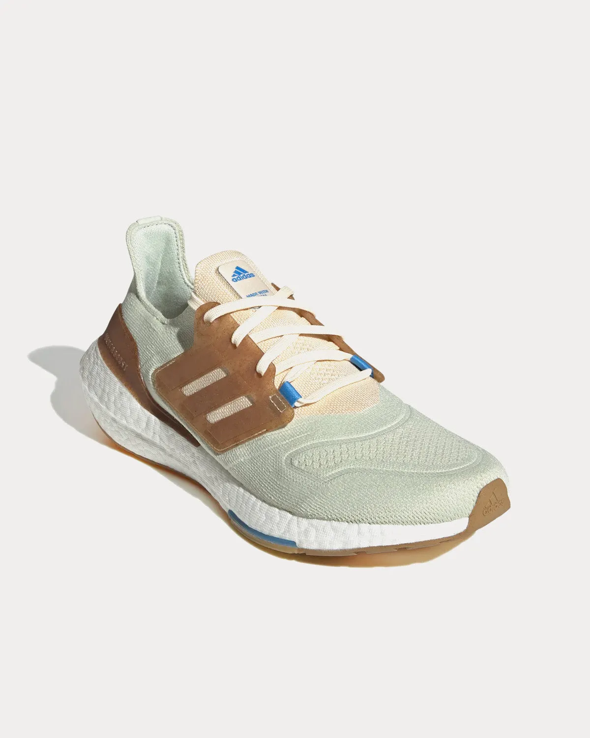 Ultraboost 22 Made with Nature Linen Green / Ecru Tint / Pulse Blue Running Shoes Adidas Gazelle Og Shoes