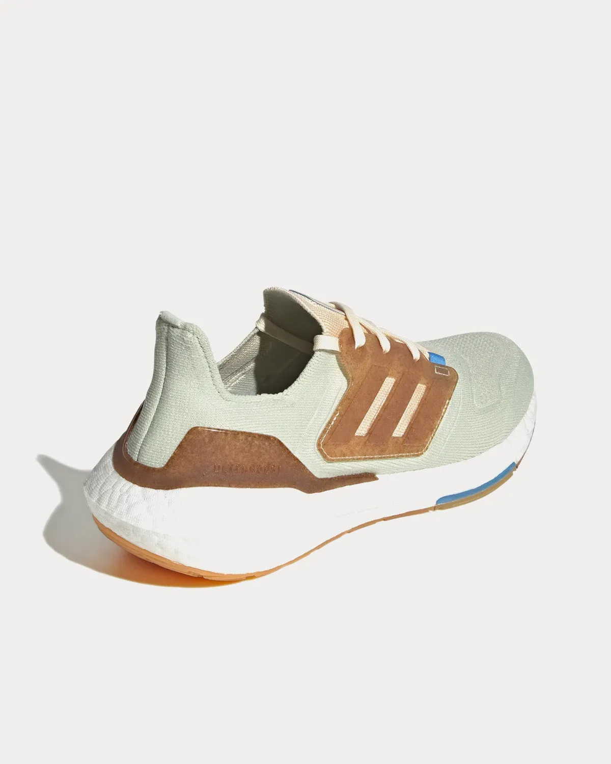 Adidas Traxion Shoes Ultraboost 22 Made with Nature Linen Green / Ecru Tint / Pulse Blue Running Shoes