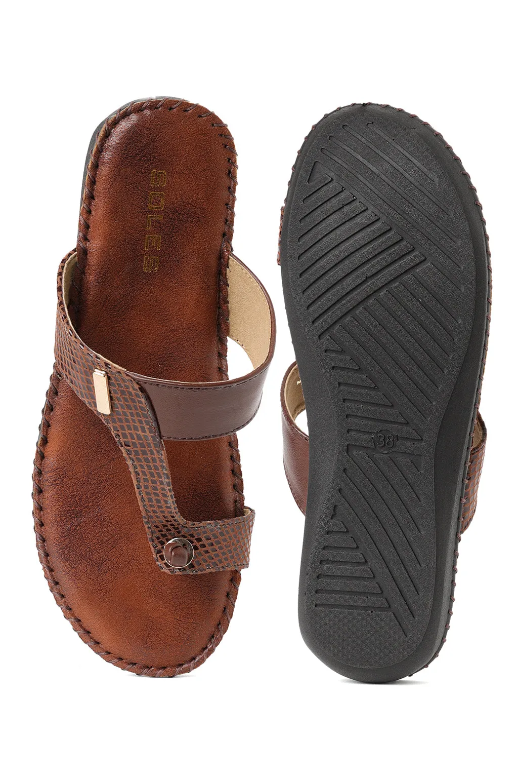 Platform Sandals With Straps SOLES Comfort Toe Hold Platform Flats