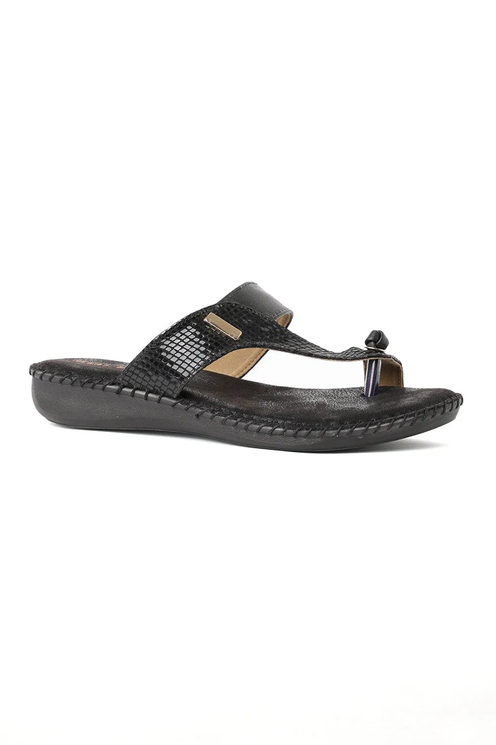 SOLES Comfort Toe Hold Platform Flats Branded Sandals