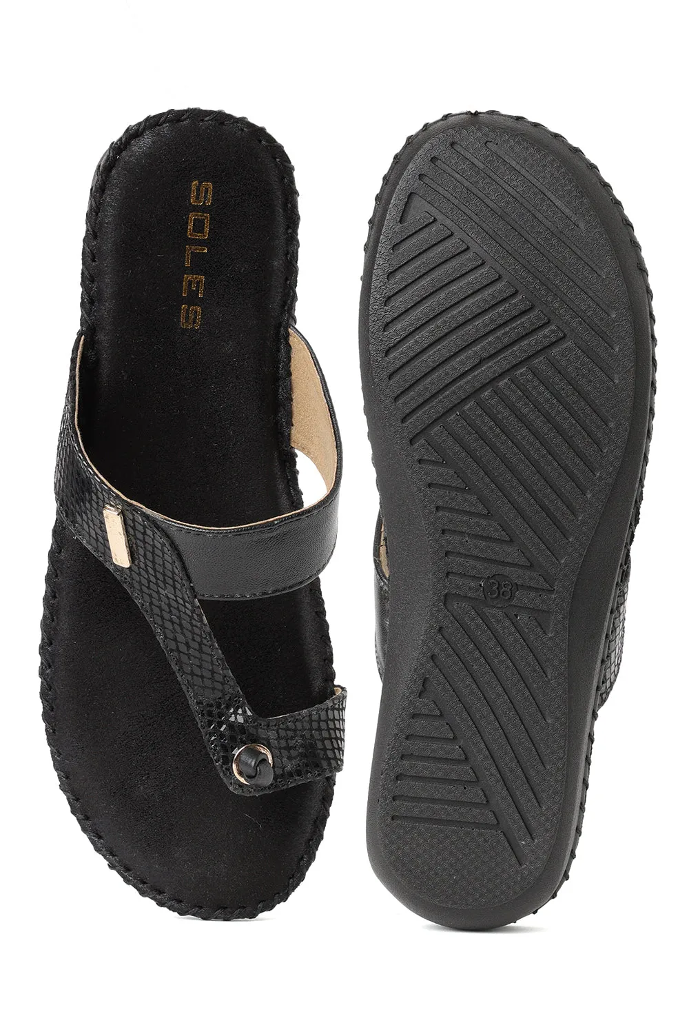 SOLES Comfort Toe Hold Platform Flats Sas Sandals On Sale