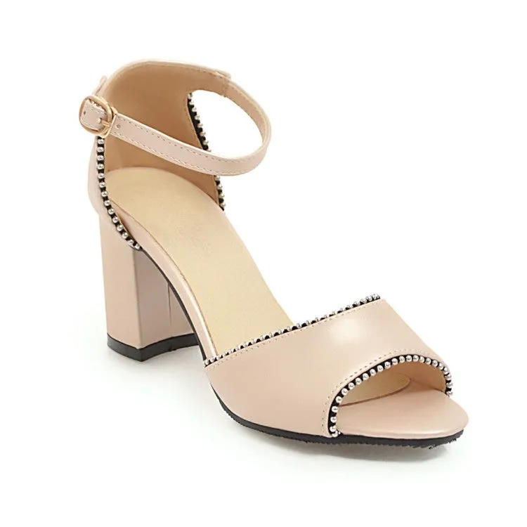 Women's's Bling Bling Peep Toe Chunky Heel Sandals Sandals Reviews