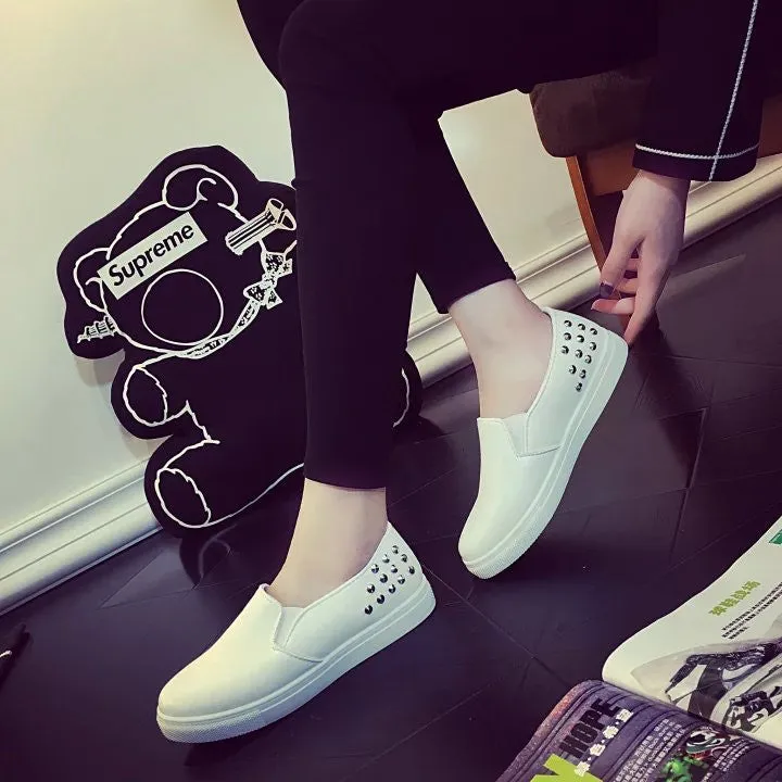 Loafers Tux Spring Autumn Women Leather shoes For Woman Black Loafers snakeskin shoes slip on Loafer Casual Shoes