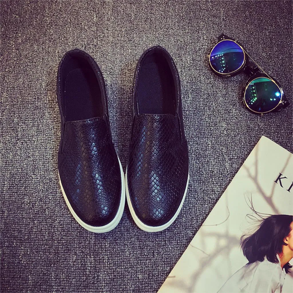 Dress Loafers With Tassels Spring Autumn Women Leather shoes For Woman Black Loafers snakeskin shoes slip on Loafer Casual Shoes zapatos mujer