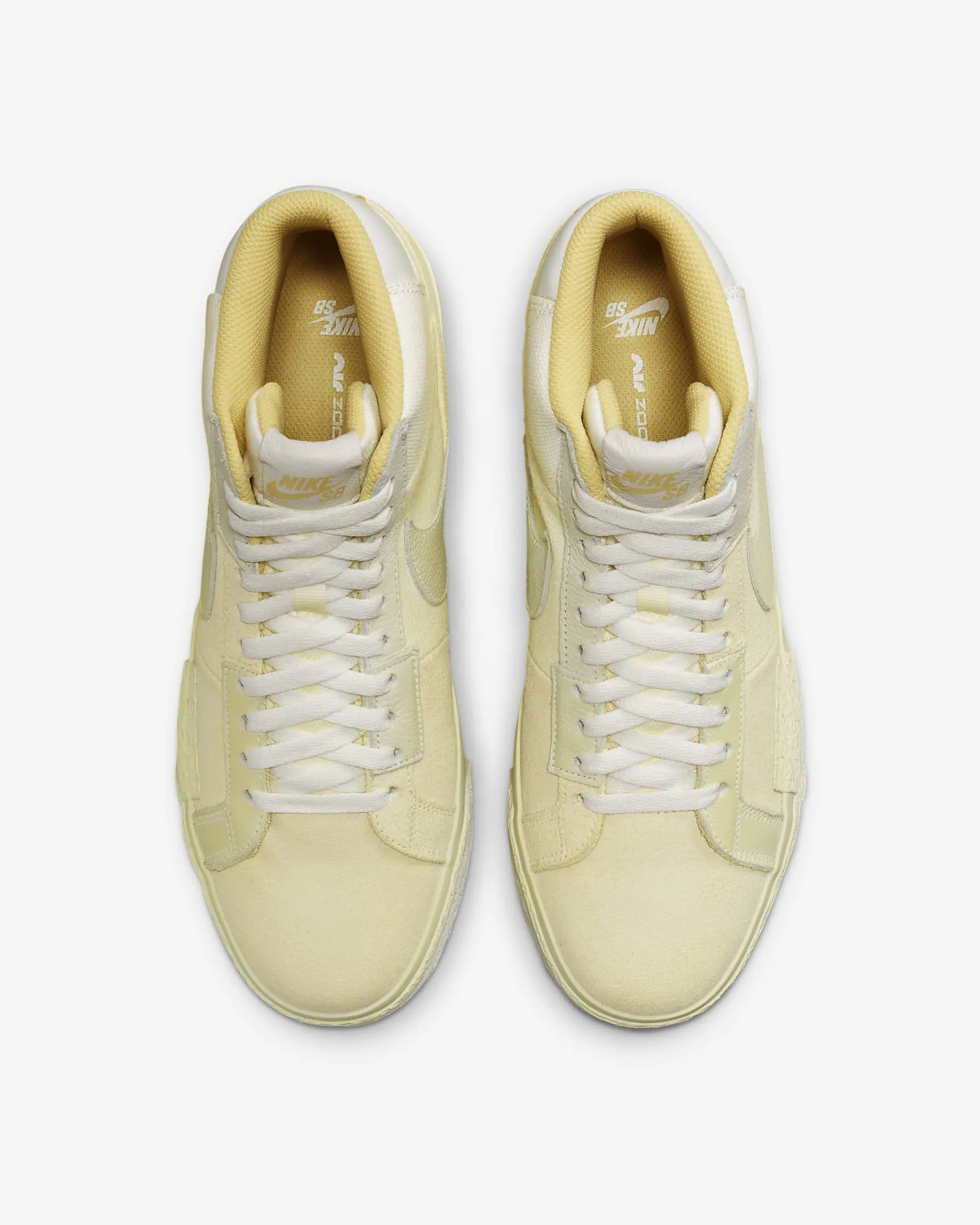 Asics Wide Toe Box Walking Shoes Nike SB Zoom Blazer Mid PRM DR9087-700 Lemon Wash/Lemon Wash (In Store Pickup Only)