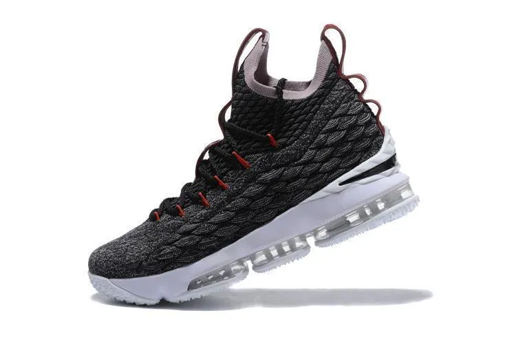 Nike Lebron XV 15 Black Red Dark Grey Men Shoes Sale Size US 7-12 Cheap Asics Tiger Shoes