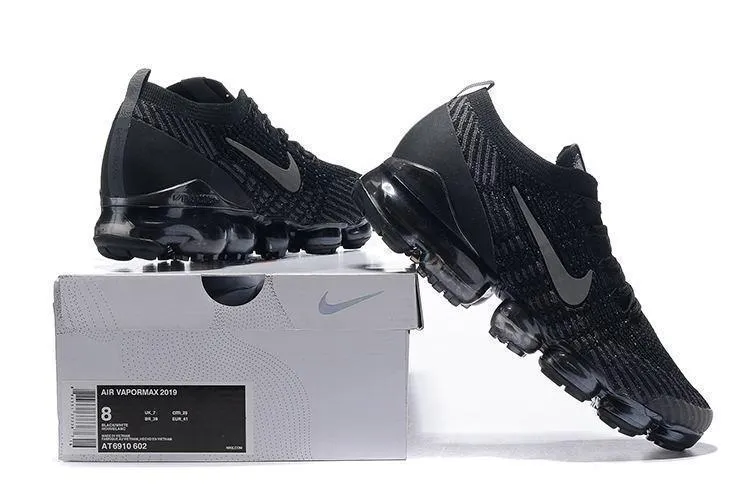 Nike Air Vapormax Flyknit 3 All Black Shoes Sneakers Men Sale Size US 7-11 Casual Athletic Sneakers