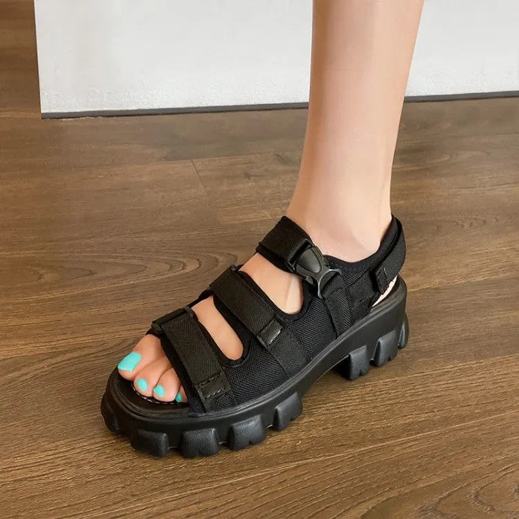 Women's Hollow Out Thick Sole Platform Sandals Sandals Royal Barbados Photos