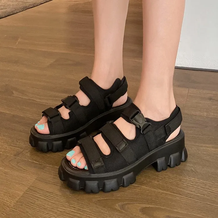 Women's Hollow Out Thick Sole Platform Sandals Sandals With Pointed Toe