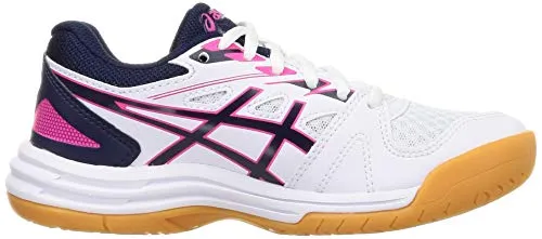 ASICS Unisex Kids Upcourt 4 GS White/Peacoat Sneaker (1074A027.102) Asics Turf Shoes Field Hockey