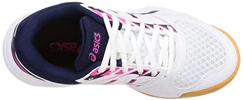 Used Asics Wrestling Shoes ASICS Unisex Kids Upcourt 4 GS White/Peacoat Sneaker (1074A027.102)