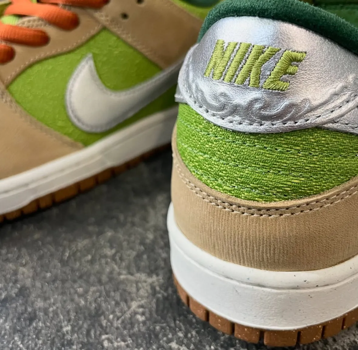 Nike SB Dunk Low Sesame/Metallic Silver Escargot Asics Gt Xpress Running Shoe