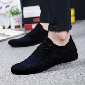 Best Running Shoes For Flat Feet Wide Men Shoes Breathable Men Casual Shoes Sneakers Low Lace-up Mesh Male Shoes Comfortable Flat Shoes For Men Zapatillas Hombre