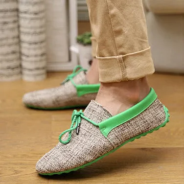 Flat Feet Sports Shoes men shoes spring summer breathable fashion weaving Woven men casual flat shoes lace-up loafers comfortable mocassins