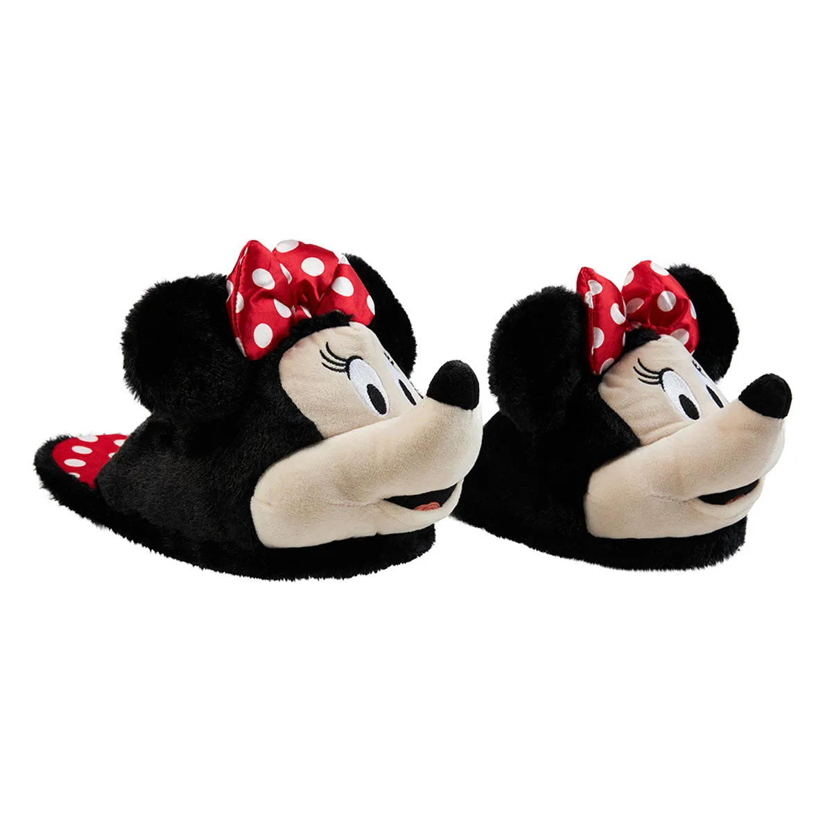 Garden Slippers Disney Ladies Slippers,  Fluffy Indoor House Shoes - Minnie Mouse