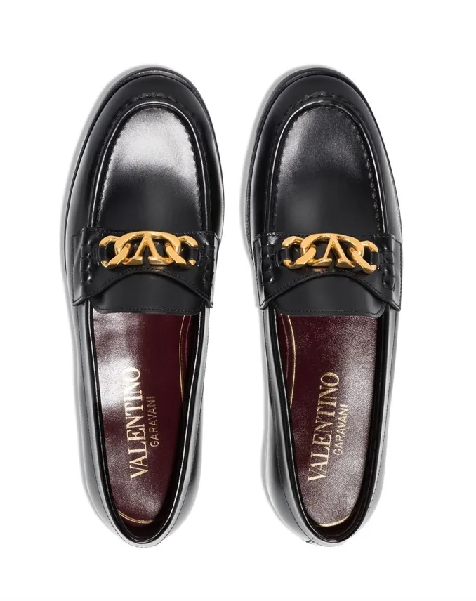 Valentino Garavani VLogo leather loafers Drivers Loafers