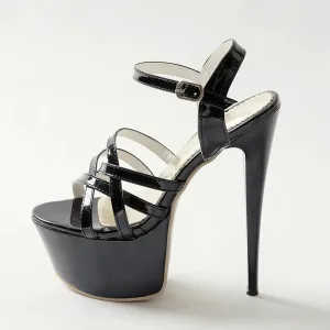 Flip Flops Cushion Comfort Sultry Straps: Summer-Chic Luxury Strap Sandals for Crossdressers - Red High Heels in White and Black - Perfect for Parties