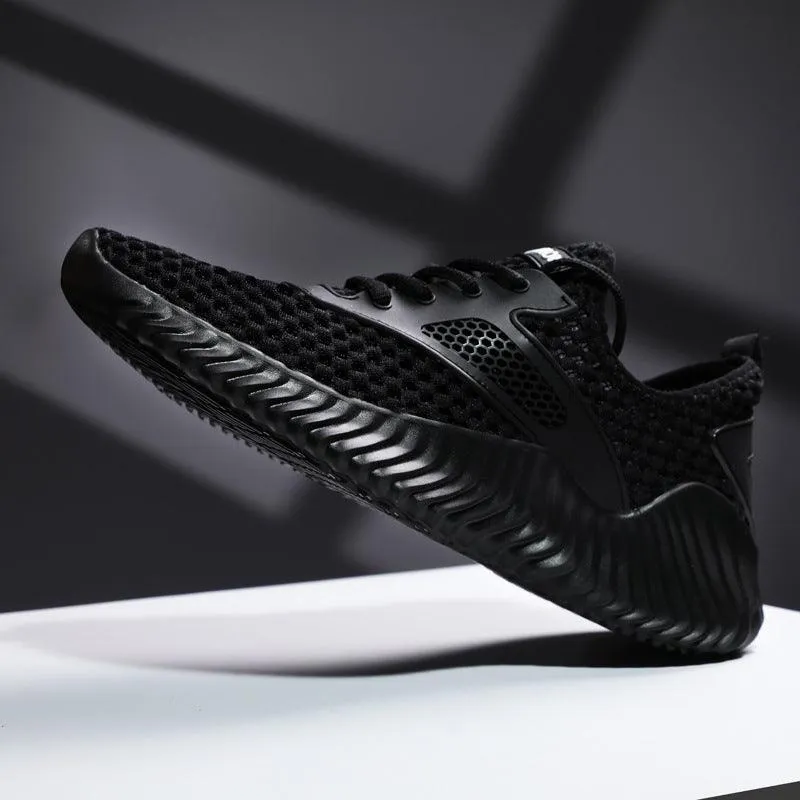 Summer New White Sneakers Men High Quality Mesh Breathable Flats Running Shoes