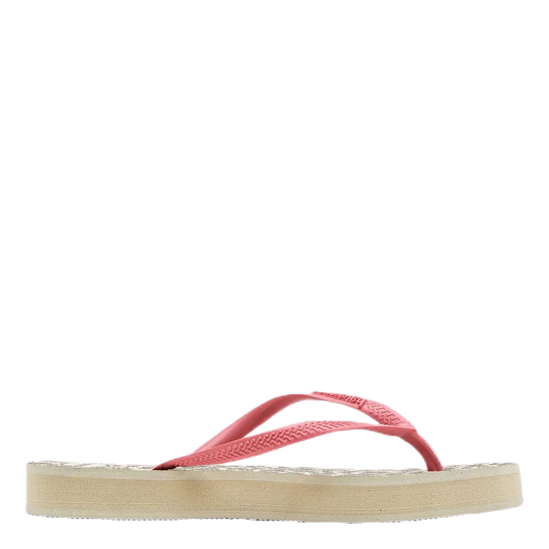 Keir Starmer Flip Flops Slim Flatform Animal Beige