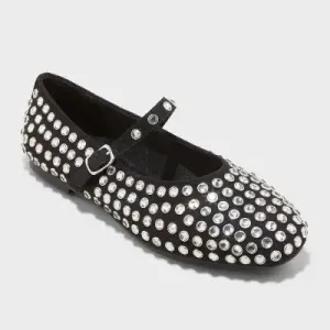 New - A New Day Women's Pull-On Instep Strap Casual Mary Jane Ballet Flats Women Waterproof Slip On Shoes