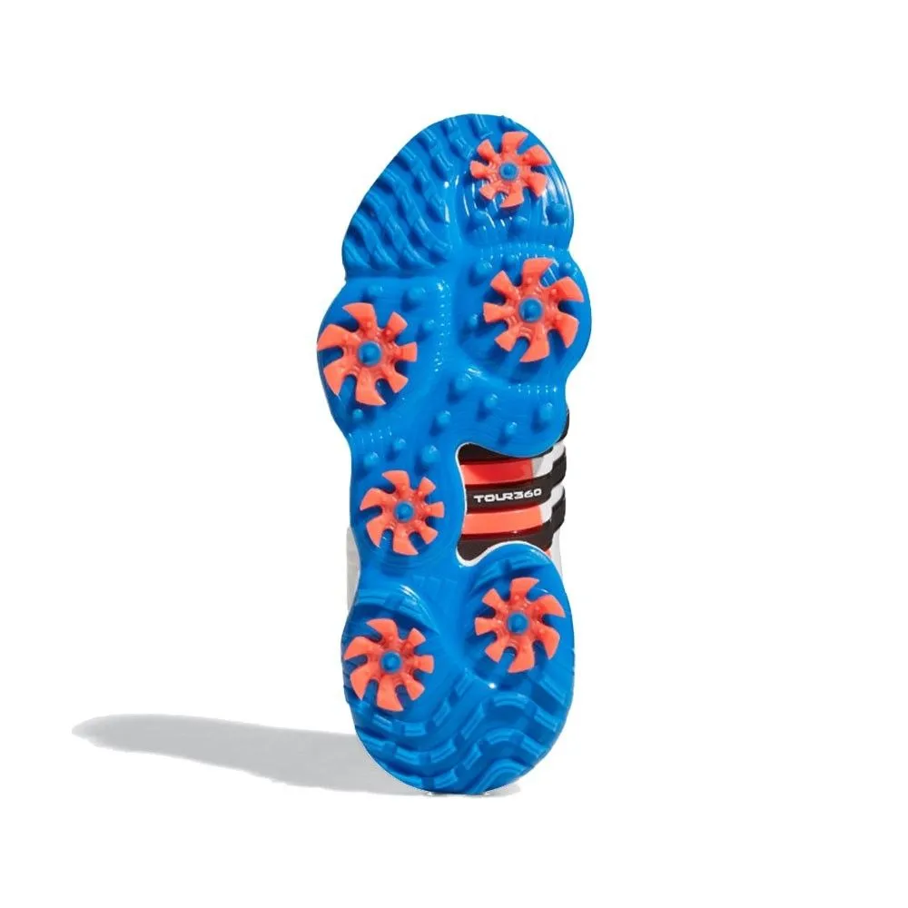 Adidas Men's Tour360 22 MD Spiked Golf Shoes - White/Black/Blue (CS) Adidas Puremotion Adapt Running Shoe