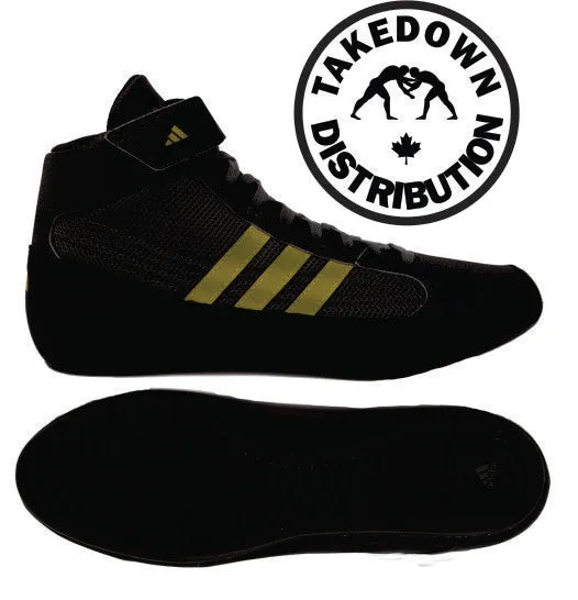 Adidas Shoes Shell Adidas Shoe Wrestling HVC Kids Youth Black-Gold