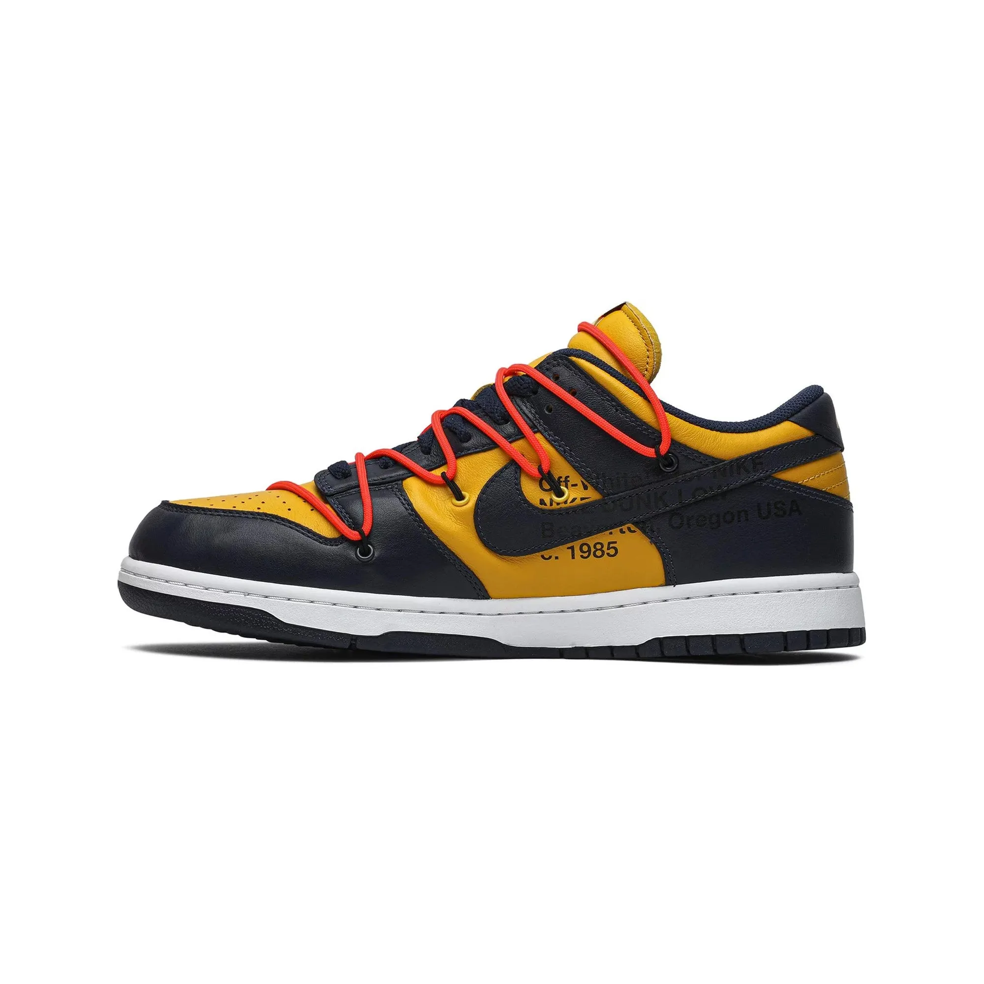 Asics Most Popular Running Shoes Dunk Low x Off-White - University Gold Midnight Navy (New)