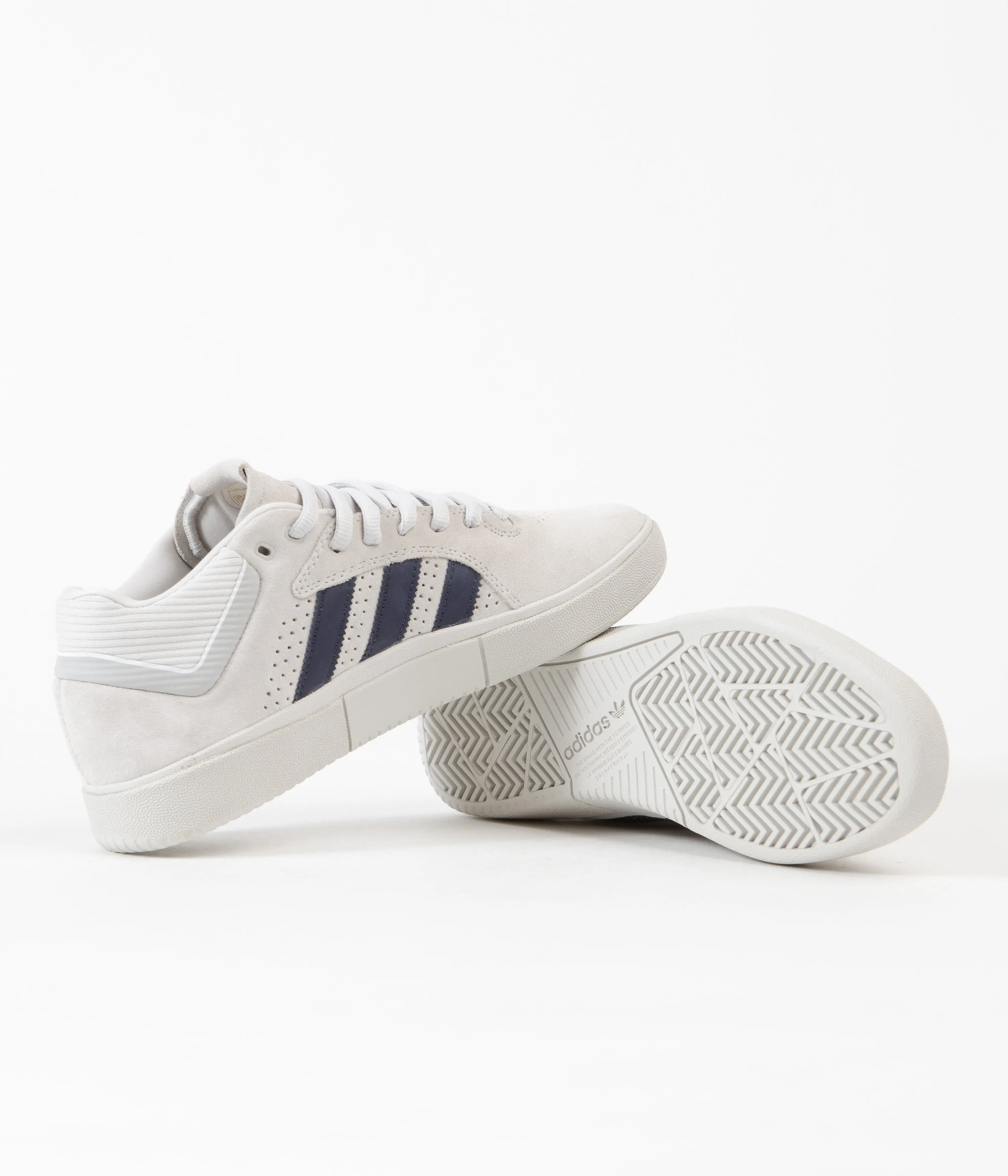 Adidas Tyshawn Shoes - Grey One / Collegiate Navy / FTWR White Adidas Rain Rdy Shoes