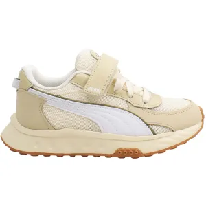 Puma Wild Rider Futurism AC Kids Beige Trainers Asics Flytefoam Running Shoes