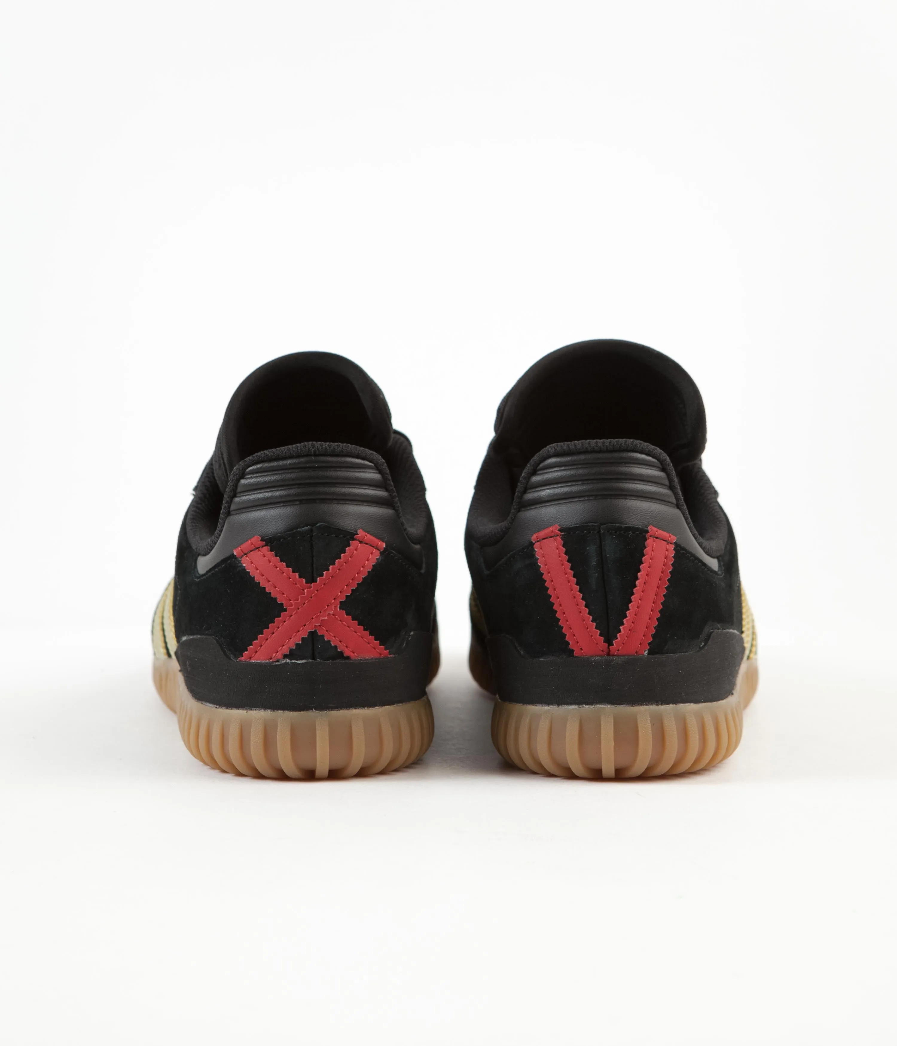 Adidas Busenitz Indoor Super Shoes - Core Black / Gold Metallic / Scarlet Adidas Tabi Shoes