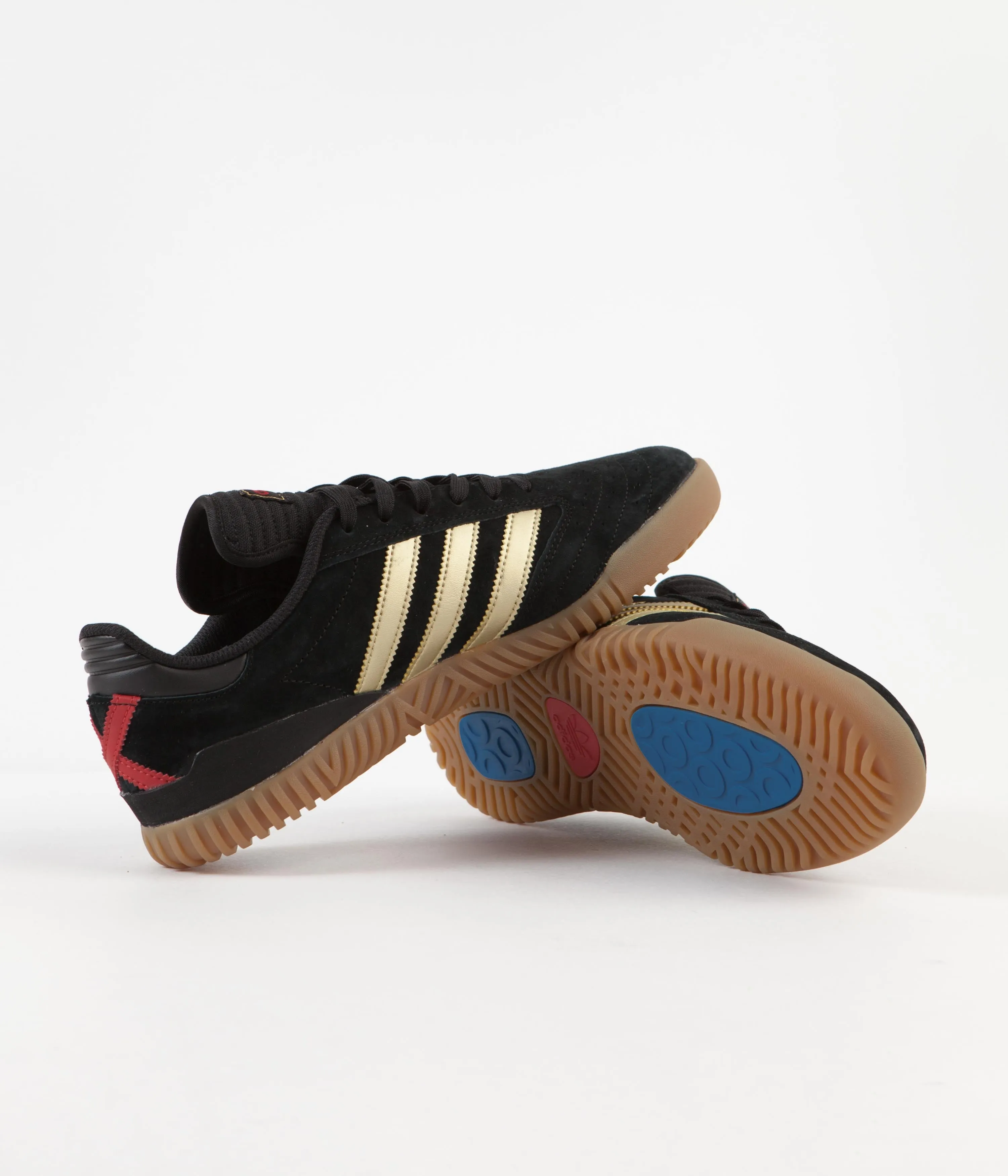 Adidas Busenitz Indoor Super Shoes - Core Black / Gold Metallic / Scarlet Top Adidas Running Shoes