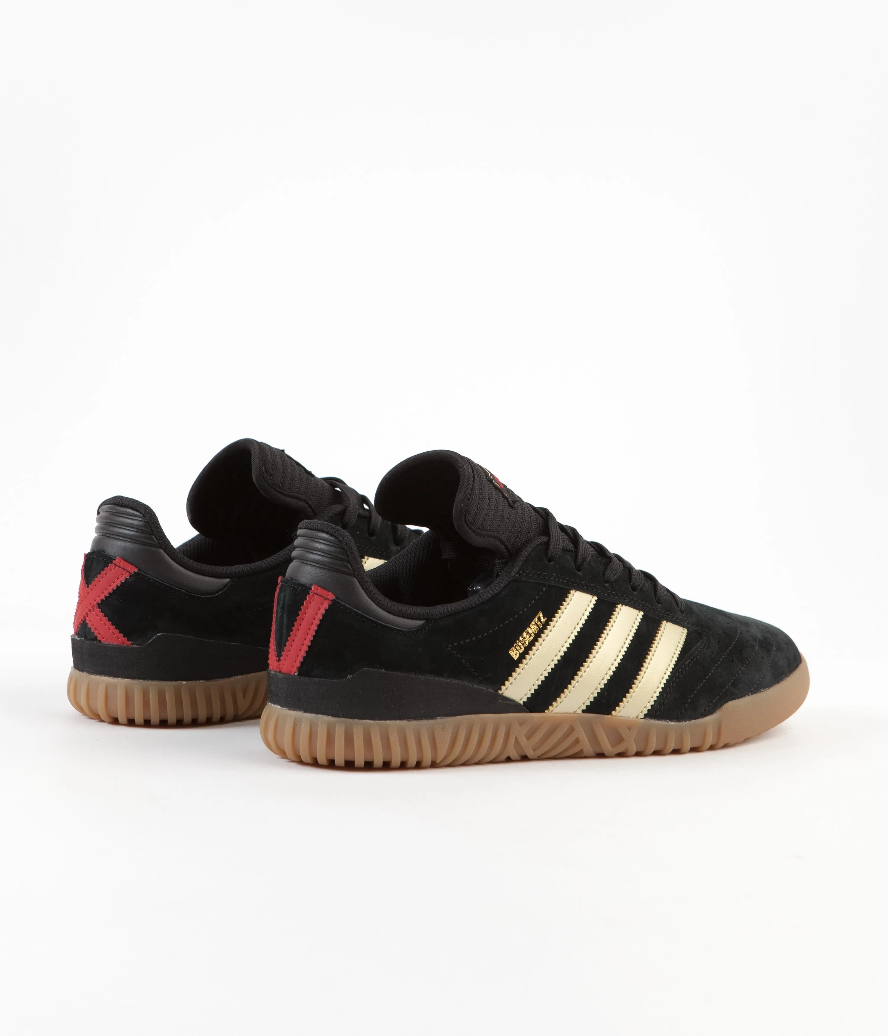 Legos Adidas Shoe Adidas Busenitz Indoor Super Shoes - Core Black / Gold Metallic / Scarlet