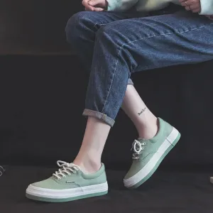 Plantar Fasciitis Sneakers Elspeth - Colorful Lace-Up Canvas Sneakers for Women