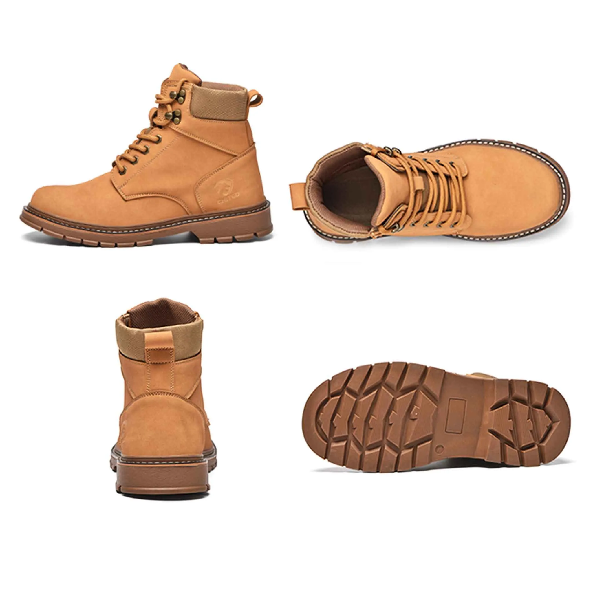 Wedge Chukka Work Boots Men's 6 Inch Steel Toe Work Boots - Slip Resistant | B243