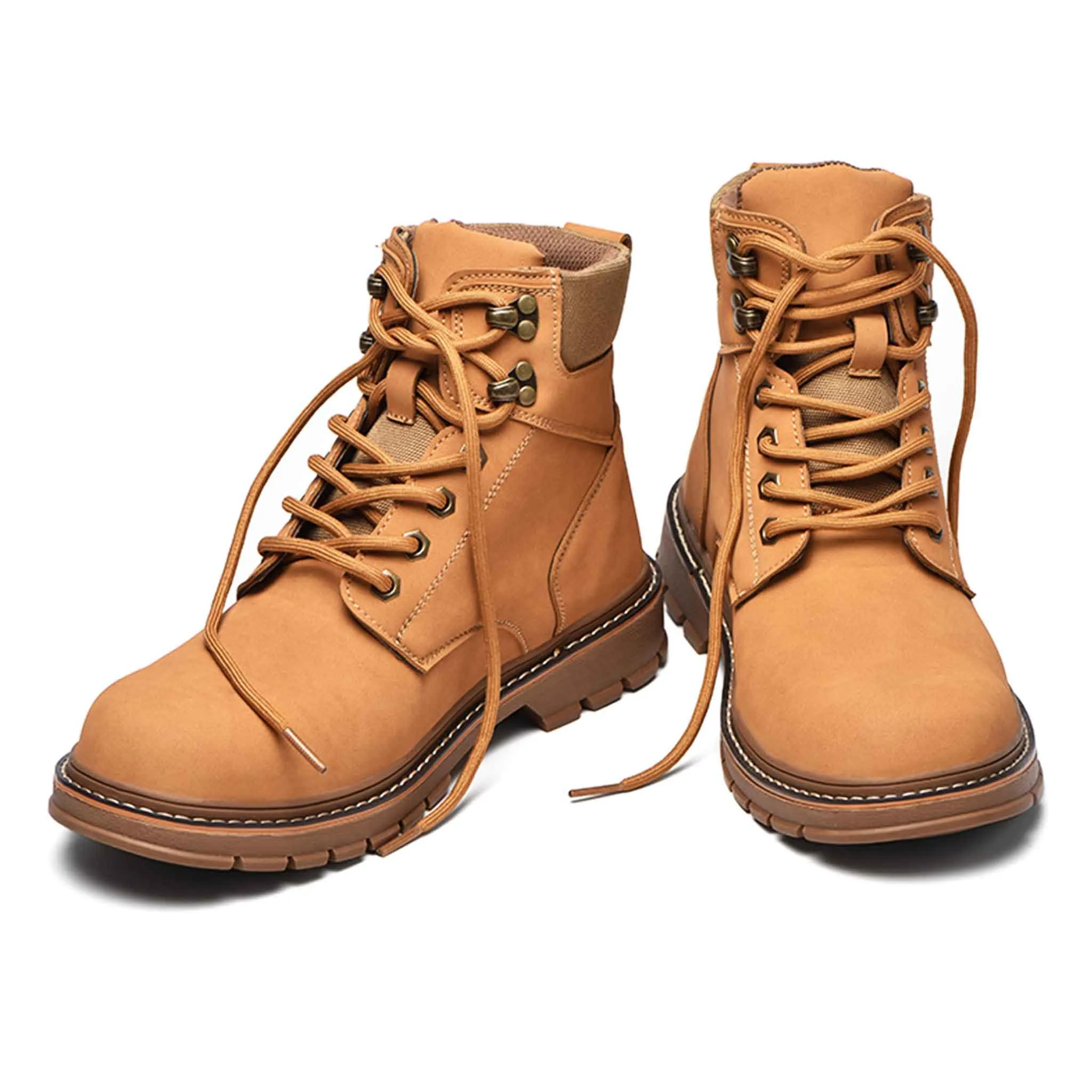 Men's 6 Inch Steel Toe Work Boots - Slip Resistant | B243 Non Leather Work Boots