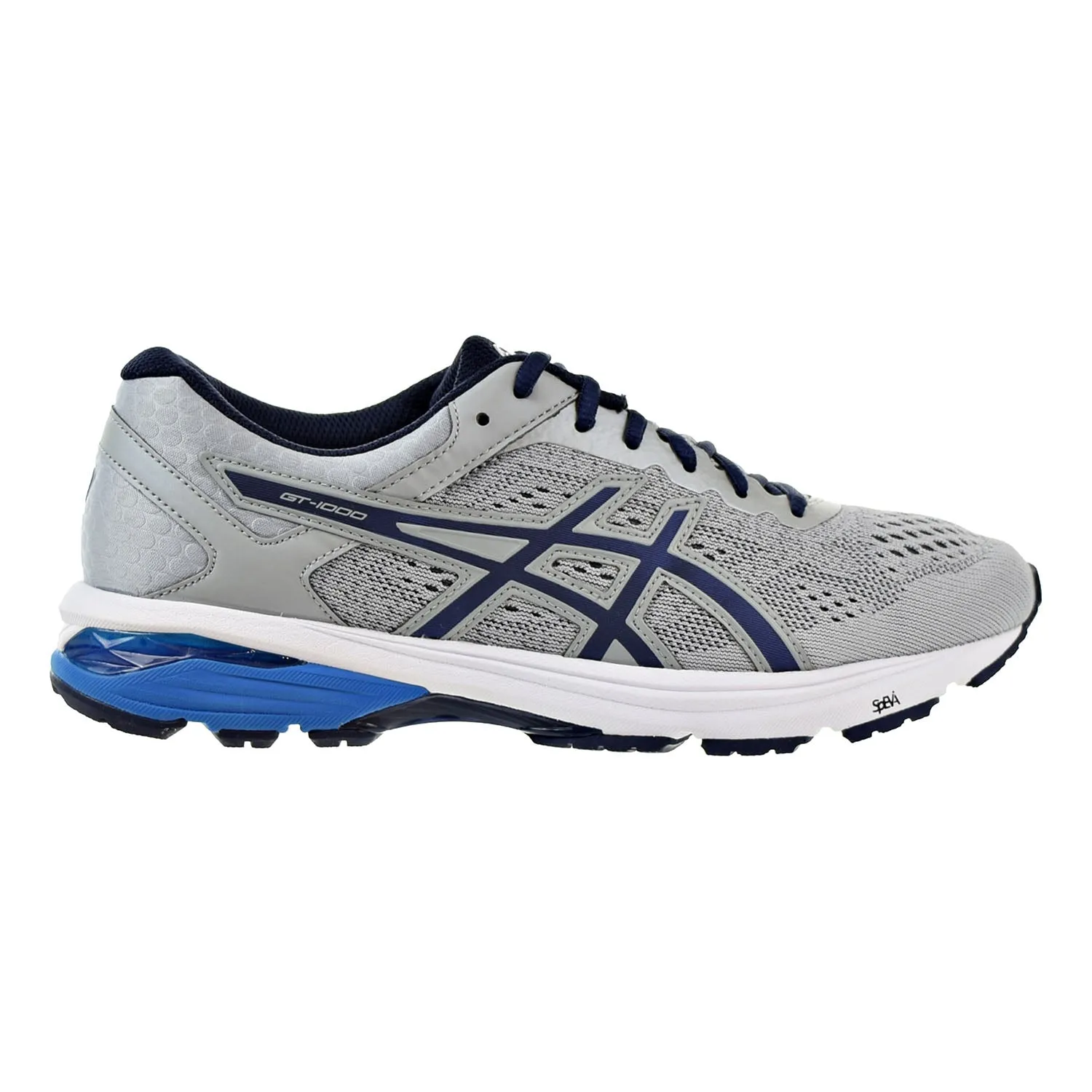 Asics GT-1000 6 Men's Shoes Mid Grey/Peacoat/Directoire Blue Asics Golf Shoe Spikes