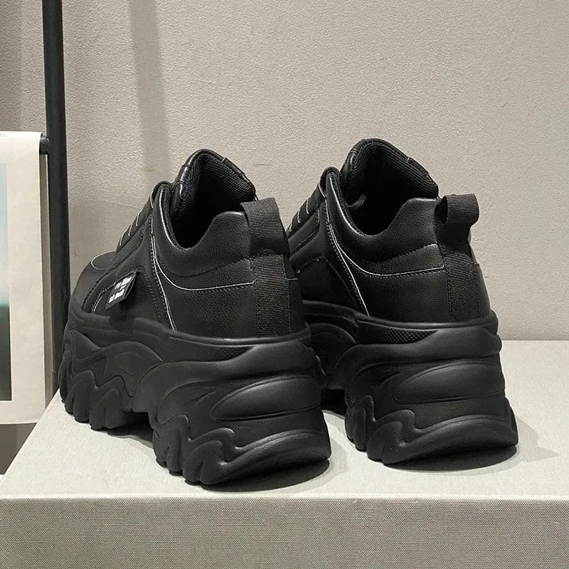 Tagged Thick Leather Sneakers Sneakers Yeezy