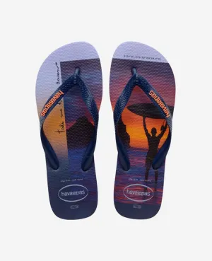 HAVAIANAS HYPE - NAVY BLUE.NAVY BLUE.BEGONIA ORANGE Mochi Slippers