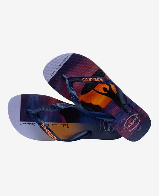 HAVAIANAS HYPE - NAVY BLUE.NAVY BLUE.BEGONIA ORANGE Highland Dance Slippers