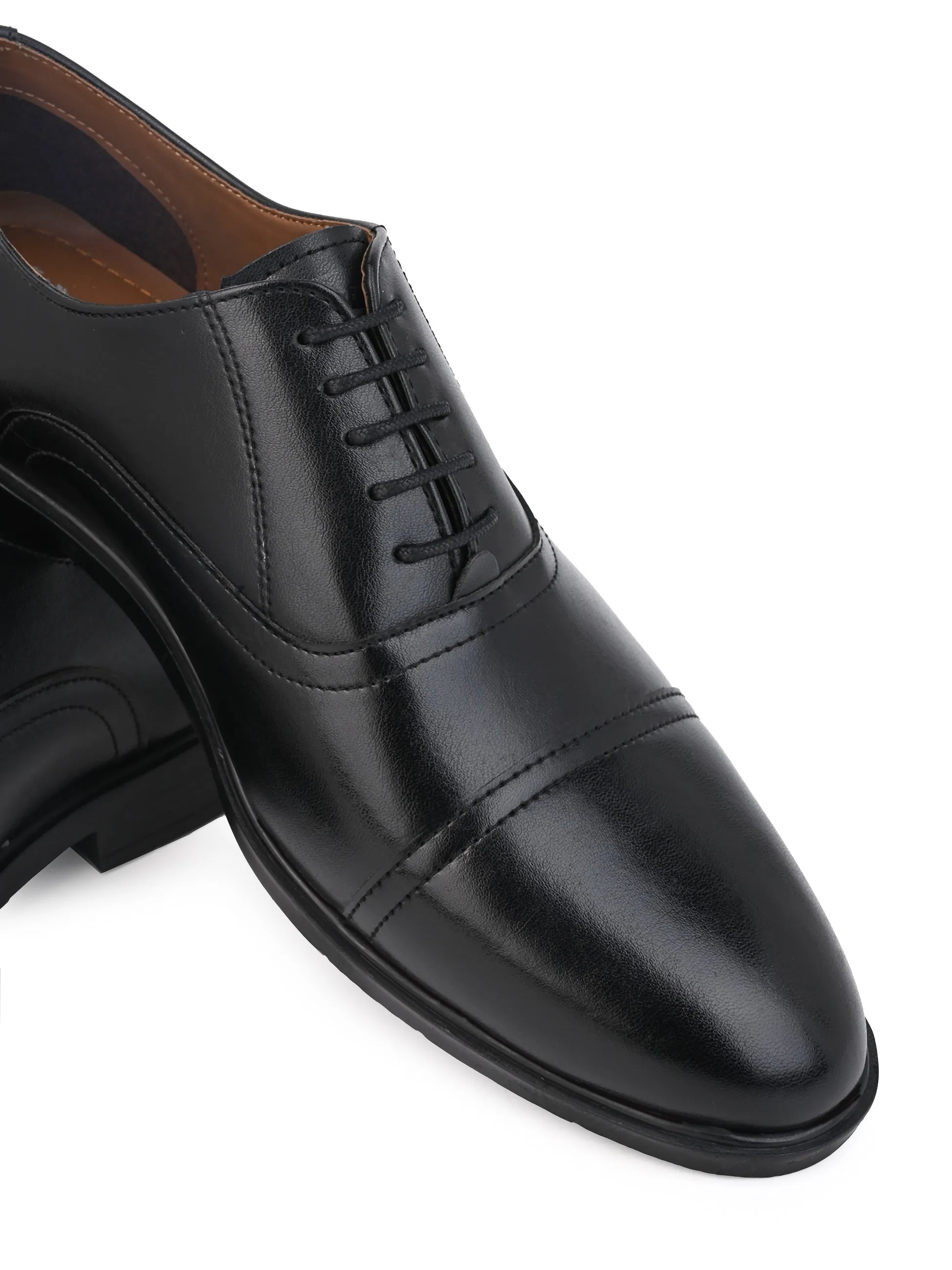 Alberto Torresi Black Synthetic formal Shoes Classic American Work Boots
