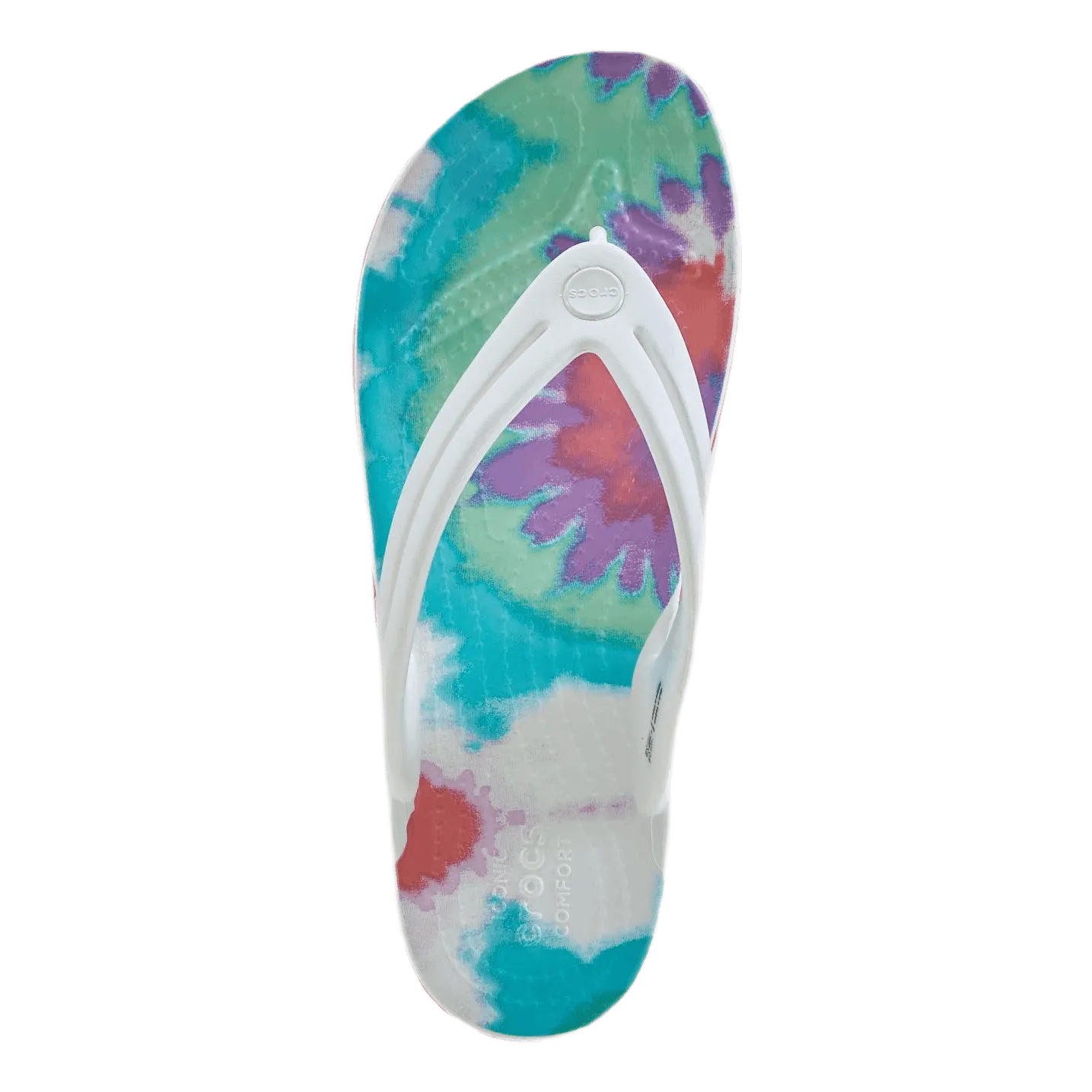 White Sandals Flip Flops Tie Dye Flip-Flop Purple / White