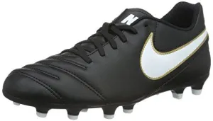 Tiempo Rio Iii Fg Black/White Soccer Cleat 8.5 Us Asics High Top Boxing Shoes