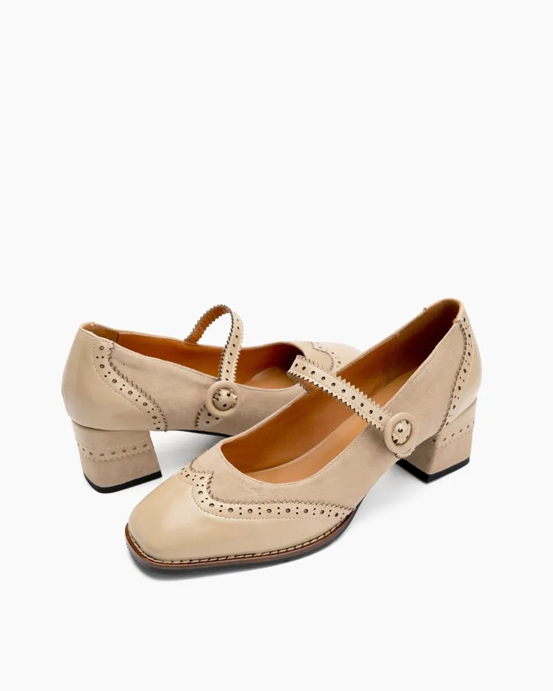 Mary Jane Platform Mid Heel Oxfords Dress Shoes Oxfords Sale