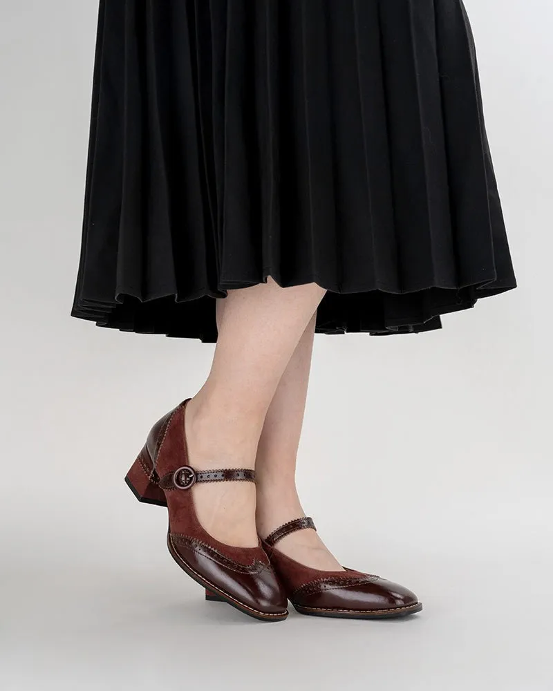 Mary Jane Platform Mid Heel Oxfords Dress Shoes Malone Souliers Oxfords
