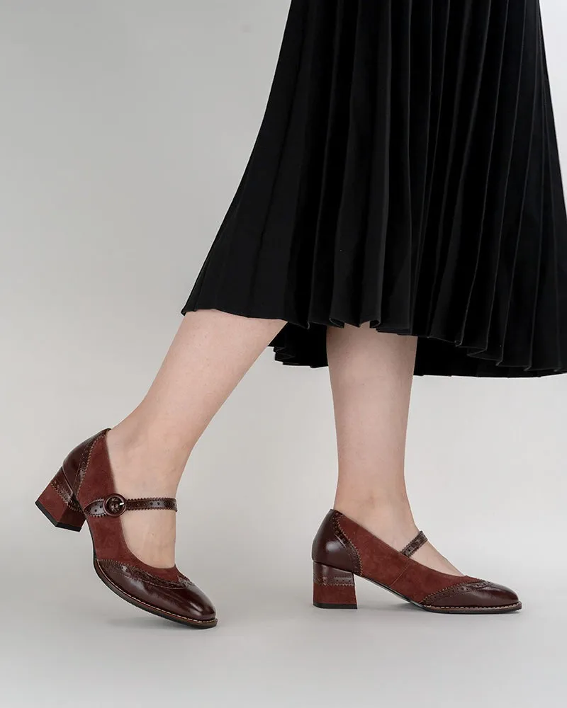 Button Down Oxfords Mary Jane Platform Mid Heel Oxfords Dress Shoes