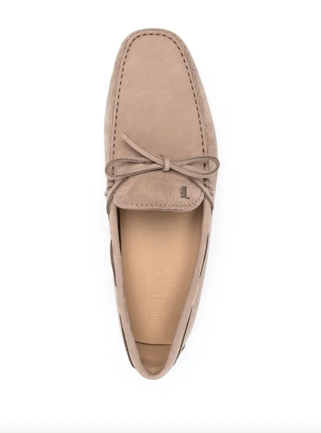 Composite Toe Loafers Tod's Gommino Driving Shoes in Nubuck