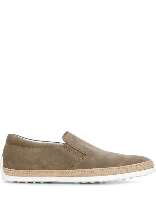 Tod's Slip-On Shoes in Suede Mens Penny Loafers