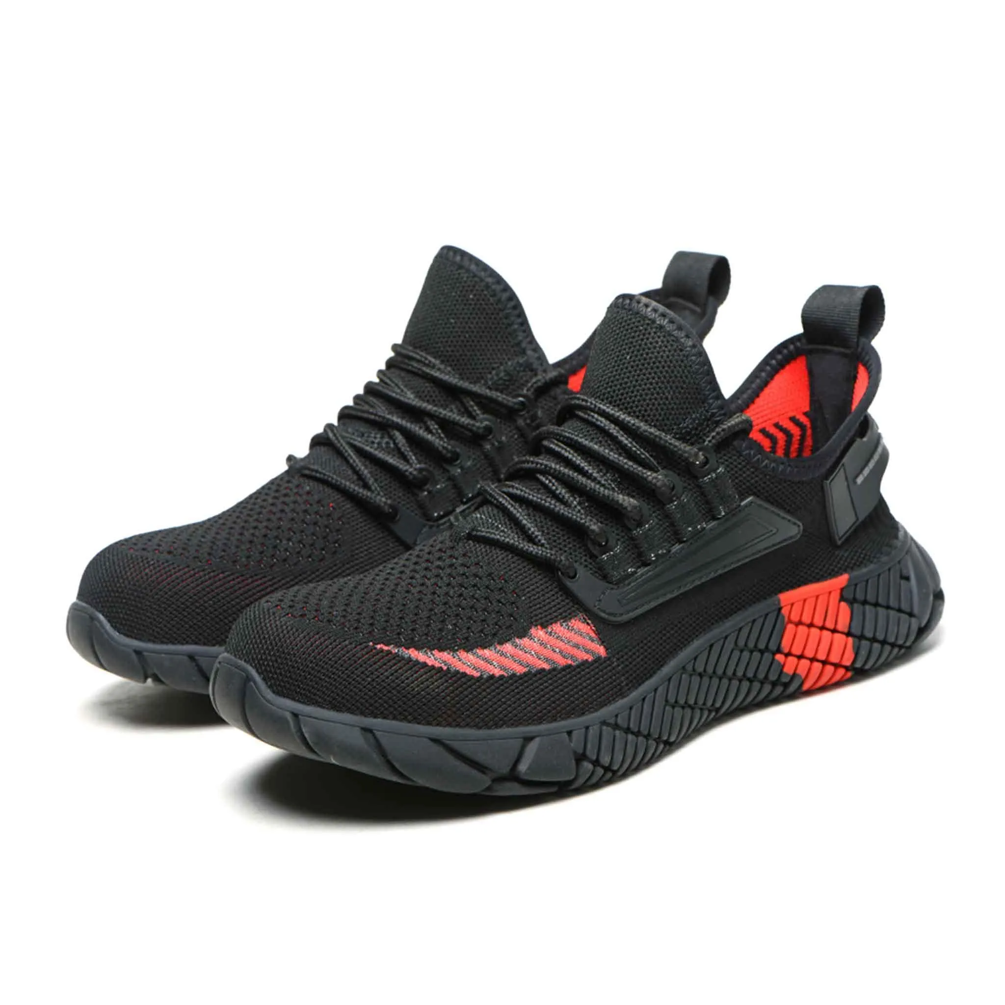 Women's Steel Toe Sneakers - Rubber Sole | B098 Low Top Slip On Work Boots