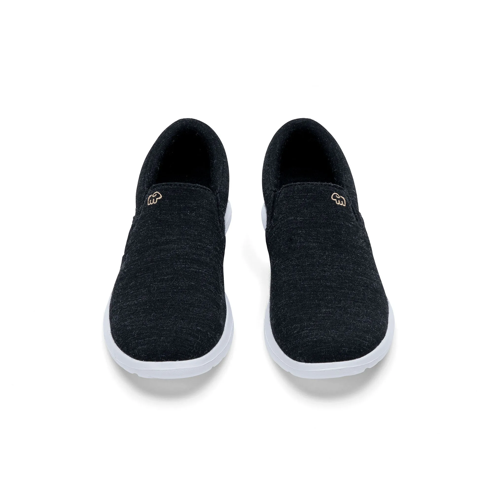 Women's Slip-Ons Black/White Wide Toe Box Slip On Shoes